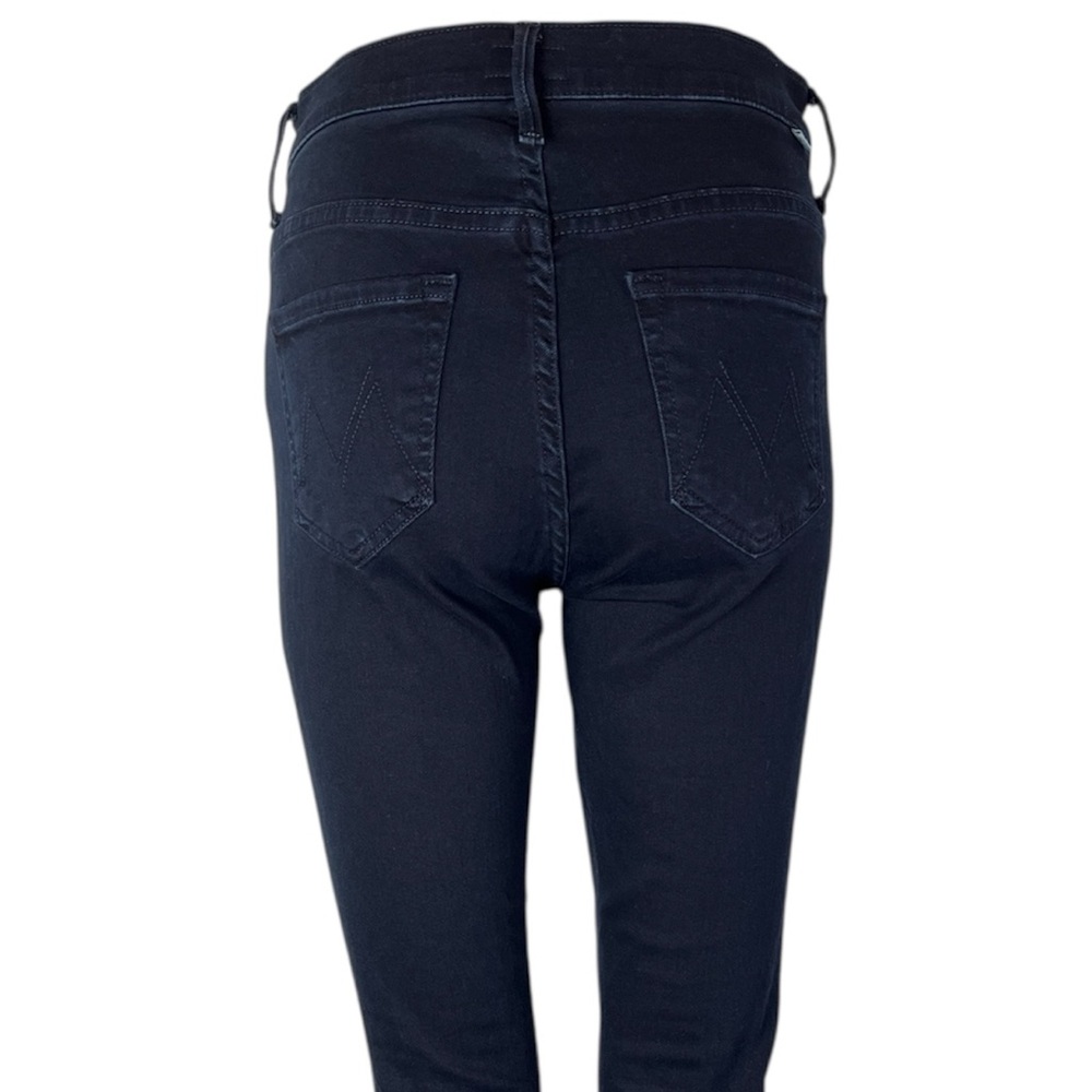 Mother The Insider Ankle High Rise Bootcut Jeans in Holding Hands Dark Wash - Picture 6 of 12